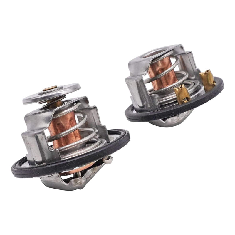 185 180 Degree Thermostat Front Rear Kit for GM Pickup Duramax Pair