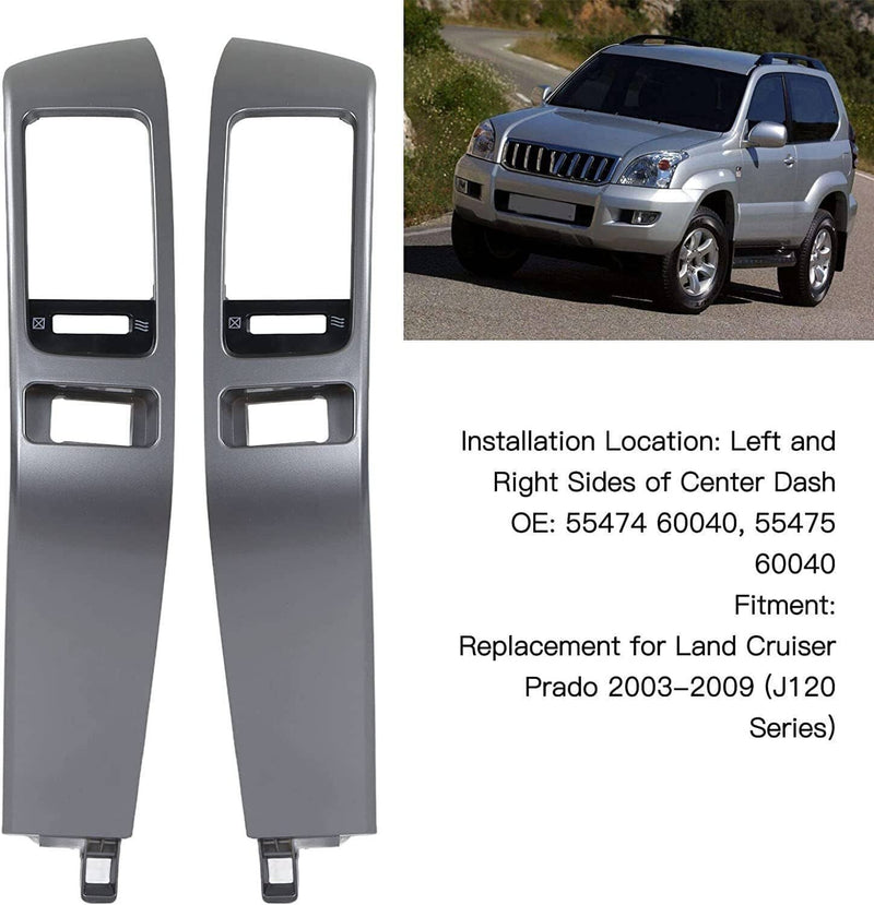 2003-2009 Toyota Land Cruiser Prado Instrument Air Vent Finish Panel Garnish