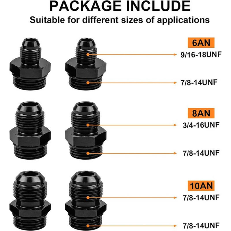 Inline Fuel Filter 100 Micron Cleanable AN6 AN8 AN10 Adapter Universal High Flow
