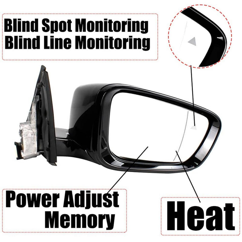 Passenger Side Mirror with Blind Spot for BMW 320i 330i 330e 51169854786