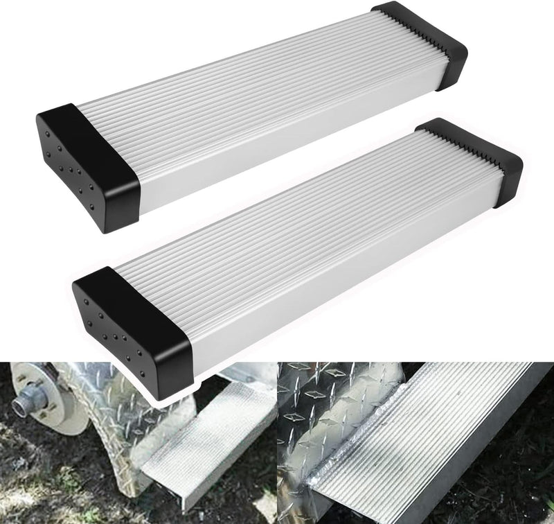 Aluminum Boat Trailer Square Fender Mount and Step Pad Bolt On Brackets