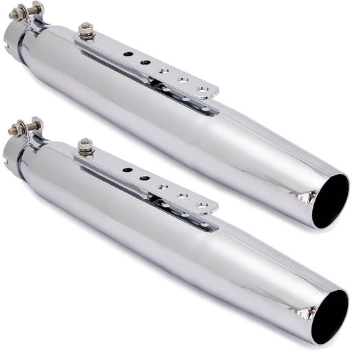 DURAFORCE Motorcycle Exhaust Pipe Muffler Removable Silencers for Cafe Racer Bobber