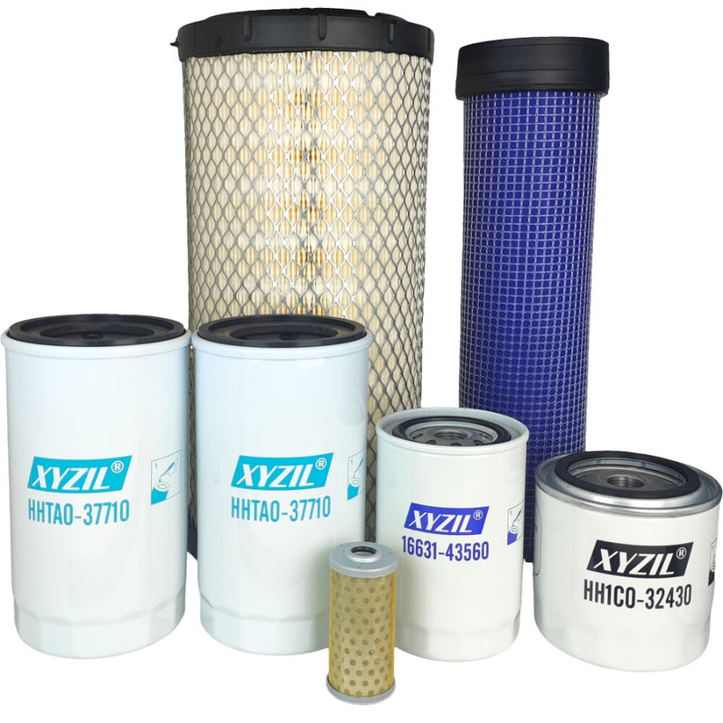 Maintenance Filter Kit for Kubota M95 M8540 M105 M9540 Series With V3800DI-T