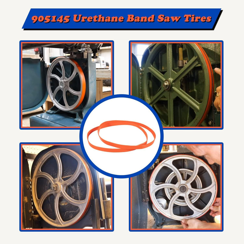 Urethane Band Saw Tires 2 Pack for 14" Delta 905145 Craftsman 3AD92501
