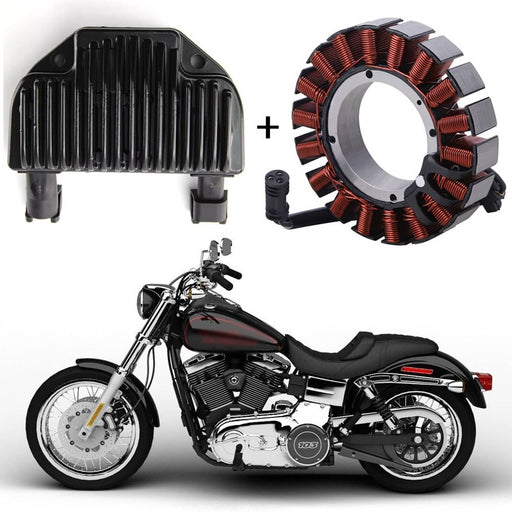 DURAFORCE Magneto Stator Coil & Voltage Regulator Rectifier for Harley Dyna 2008-2016