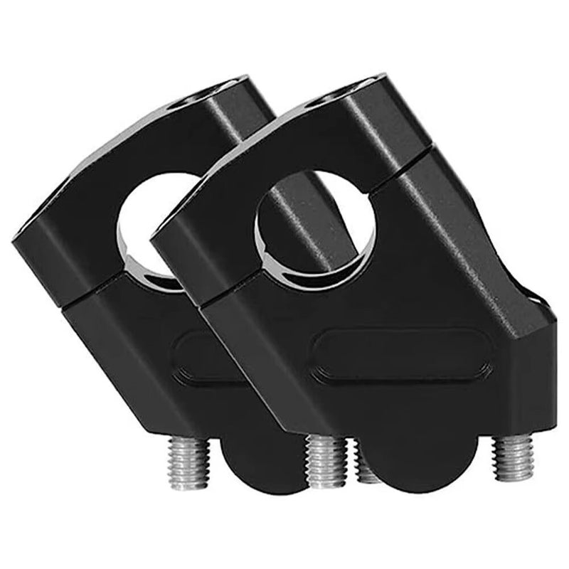 2pcs 7/8" 22mm Handlebar CNC Motorcycle Riser Mount Clamp Adapter Increased 38mm