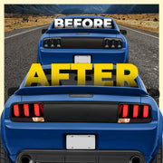 DURAFORCE LED Tube Signal Brake Lamps Smoked Tail Lights for Ford Mustang 2005-2009 Pair