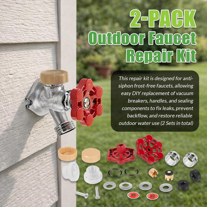 ASSE 1019-A Outdoor Faucet Repair Kit VACVBKX1B Vacuum Breaker 2 Pack