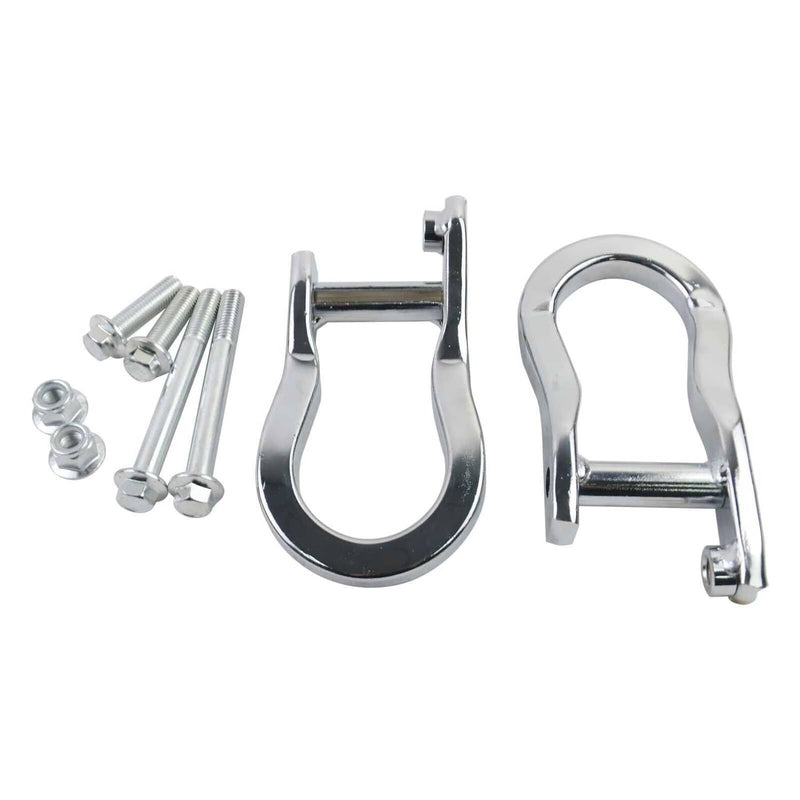 2Pcs Chrome Tow Hooks 84072462 for Chevrolet GMC Silverado Sierra 1500