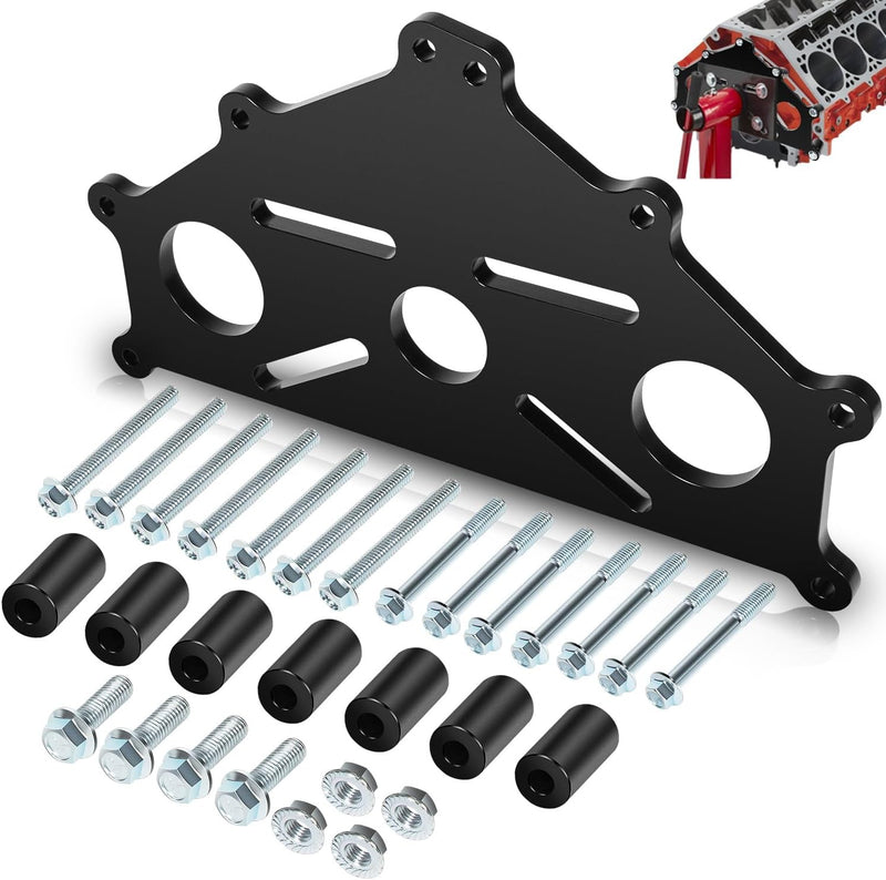 Engine Safe Stand Adapter Plate for Chevy Small Big Block Duramax SBC BBC LS LT