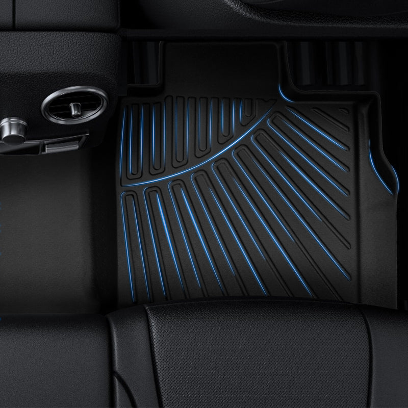 1st & 2nd Row Floor Mats Liners for Toyota Tundra Crew Max Cab 2022 2023 2024