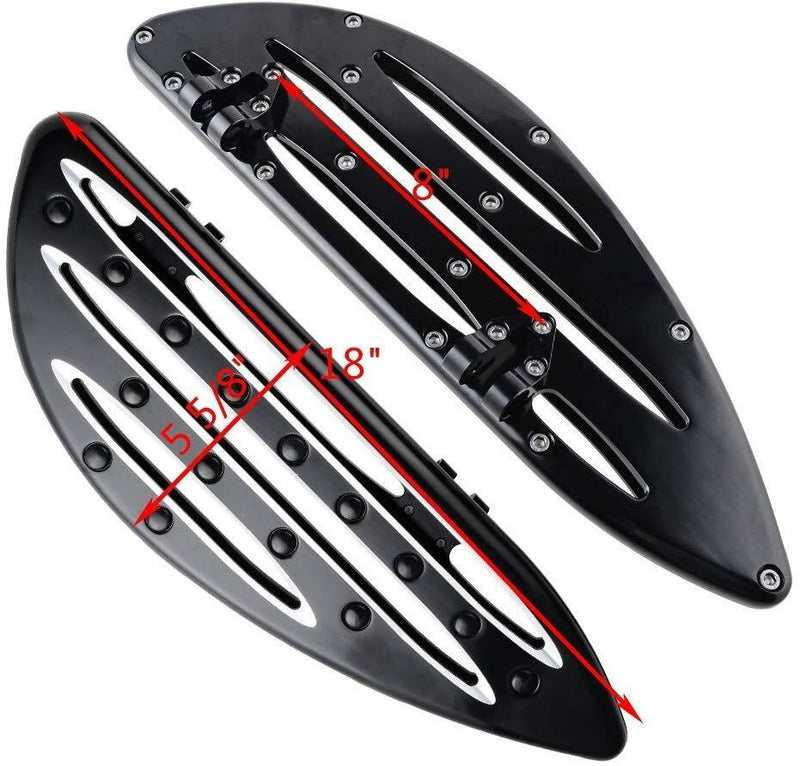 Front Rear Driver Passenger Stretched Floorboard for Harley Touring Models 1984+