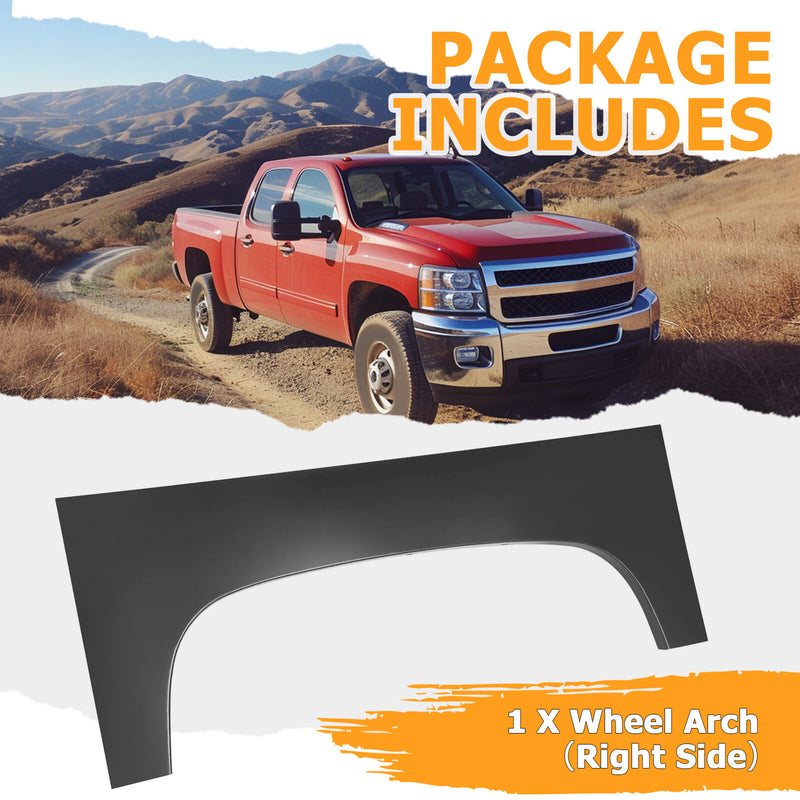 Bed Wheel Arch Repair Panel Right for Chevy Silverado 1500 2500 3500 2007-14