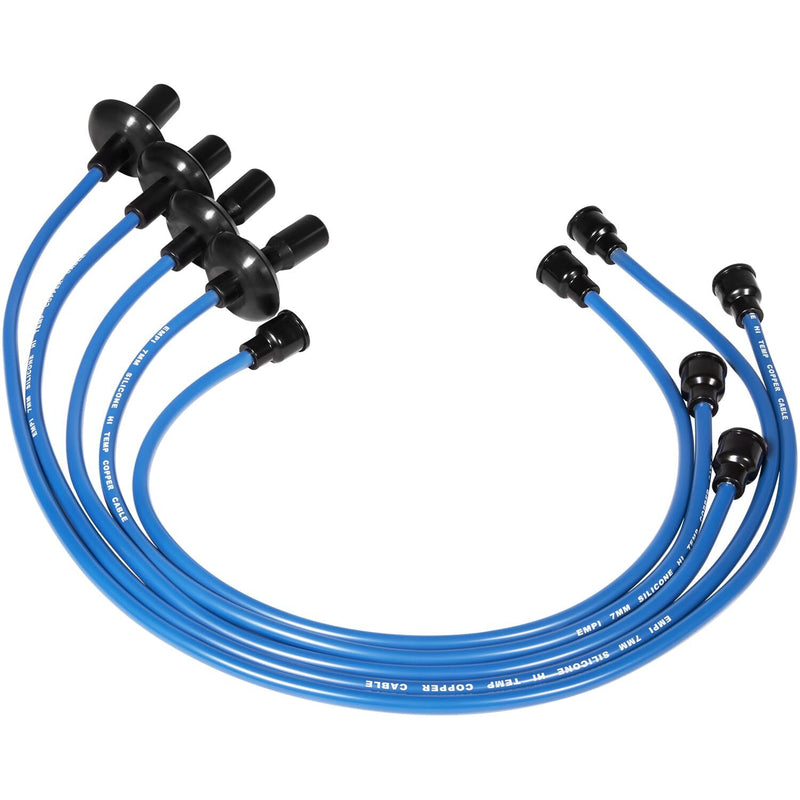 9407 Blue Ignition Spark Plug Wire Set for VW Dune Buggy Bug Beetle Ghia Thing