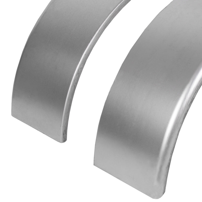For 14" 15" 16" Wheel Steel Round Single Axle 2 Trailer Fenders with Back Plate