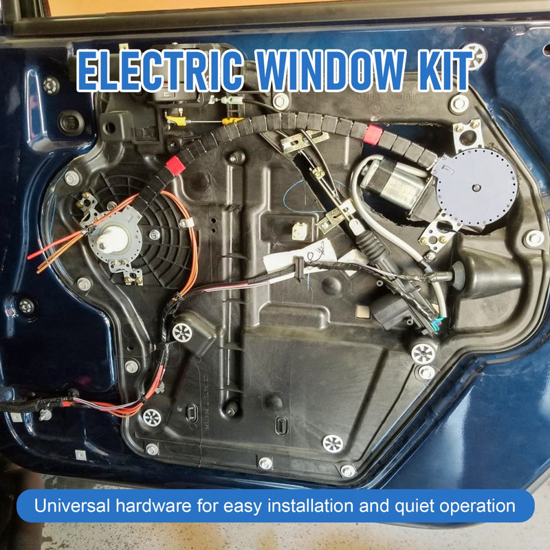 Universal Electric Power Window Lift Regulator Conversion Kit for 2 Door Pickup