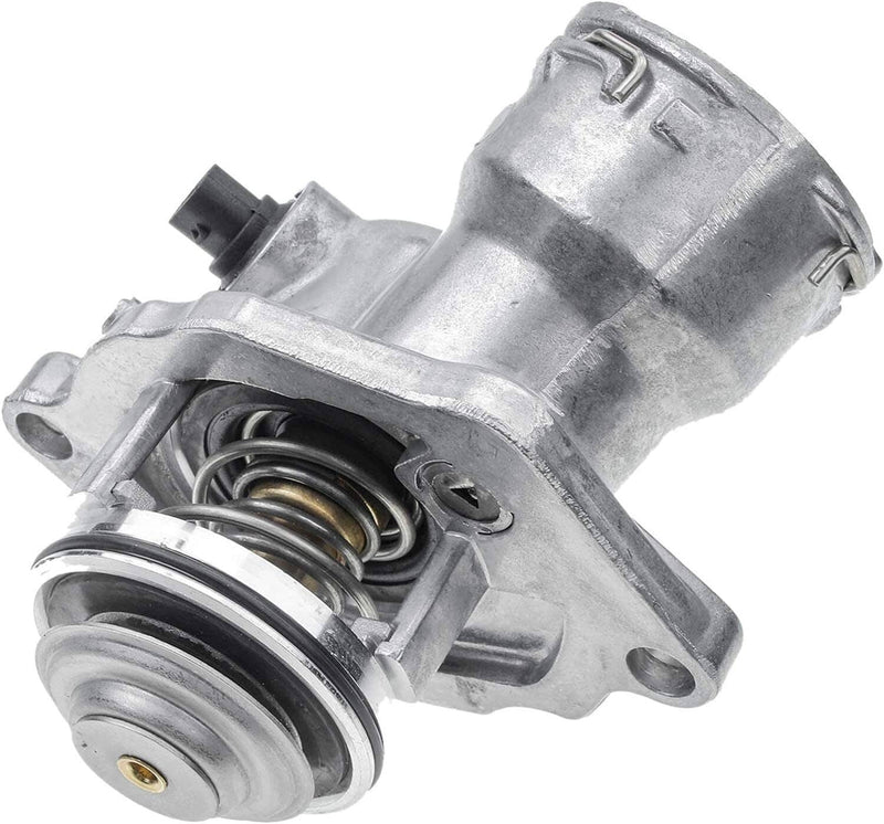 Engine Coolant Thermostat Assembly w/ Sensor for Mercedes C300 C350 E350 ML350