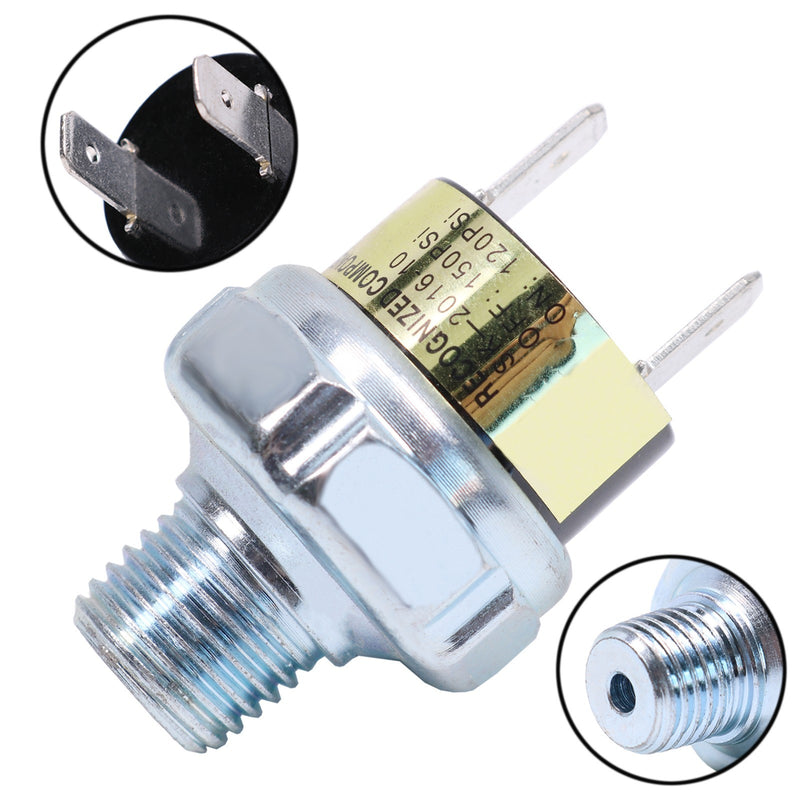 12V Air Pressure Control Switch Valve for Horn Compressor Tank 120-150 PSI