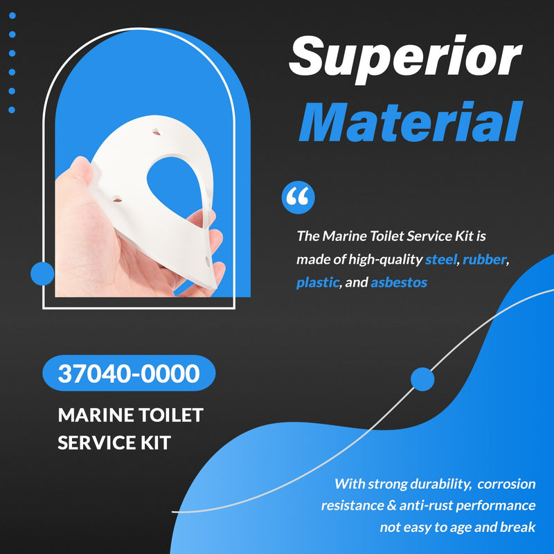 Jabsco 37040-0000 Marine Toilet Service Kit Fits 37010 Series Replacement