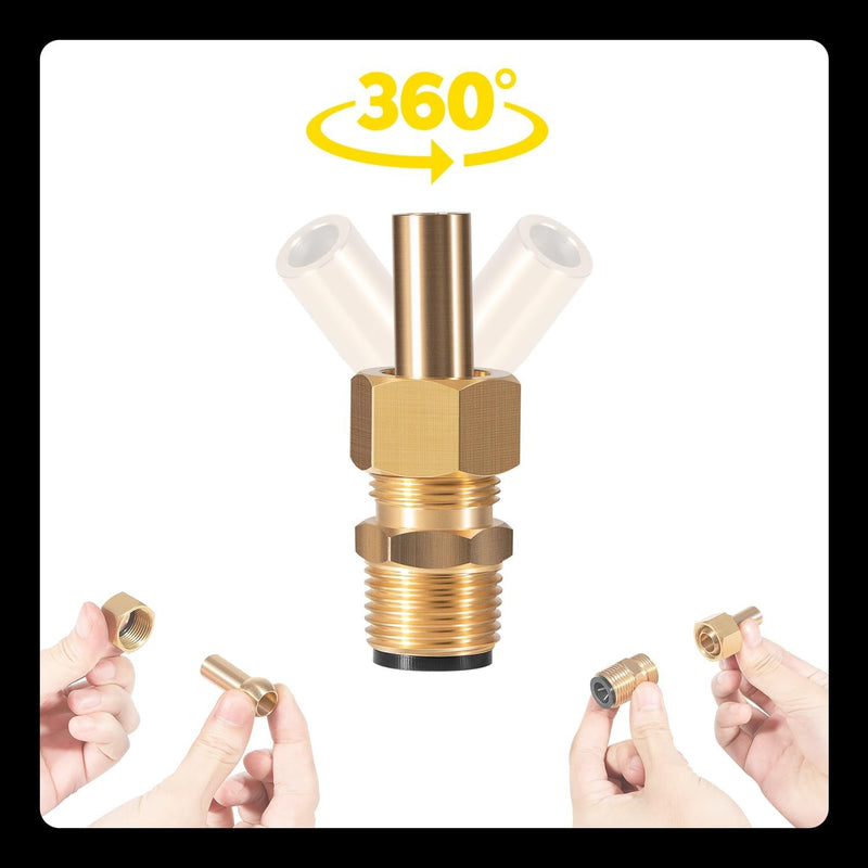 R0560400 Brass Deck Jet Nozzle Replacement for Swimming Pool Spa 4 Pack 590041