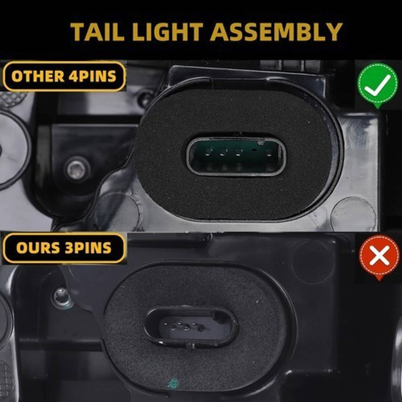 1502086 Left Rear Tail Lamp 4-Pin LED Amber for Tesla Model 3/Y 2021-2024