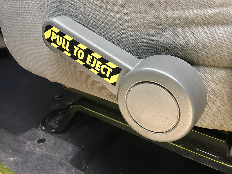 DURAFORCE Pull to Eject Decal Sticker Set for Jeep Wrangler JK JKU Sahara Rubicon SE