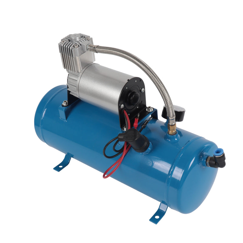150PSI Air Compressor 6 Liter Tank DC 12V for Train Horns Motorhome Tires