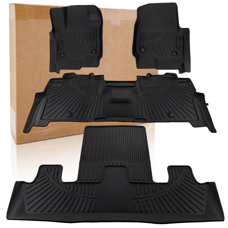 All Weather Floor Mats for Ford Expedition Expedition Max 2018-2025 3 Rows