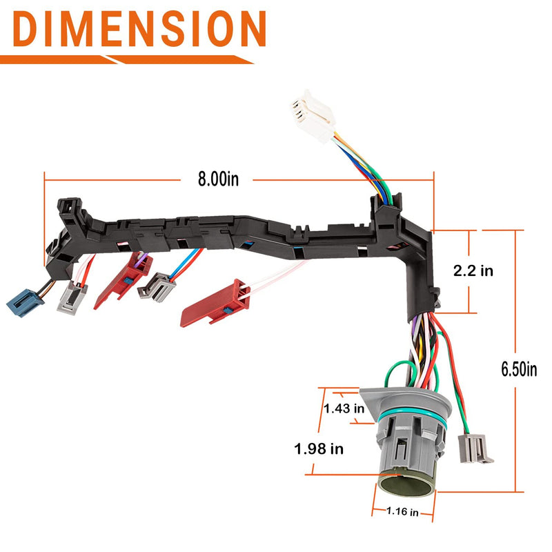 Transmission Wiring Harness for GM Duramax 1999-2003 1000/2000 Allison 5-Speed