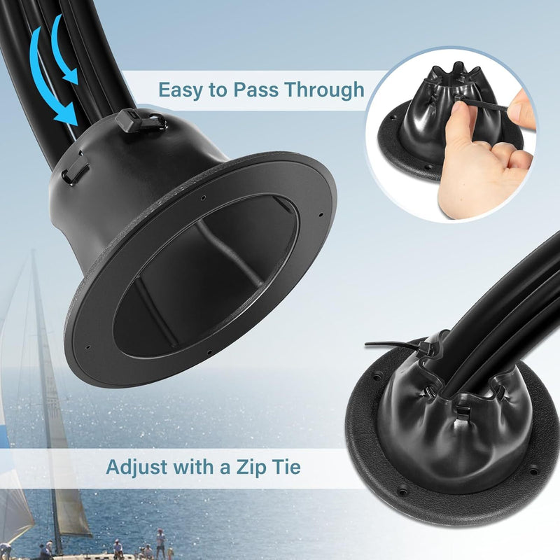 4.5" Marine Cable Boot for Universal Boat Steering Cable Wire Protector