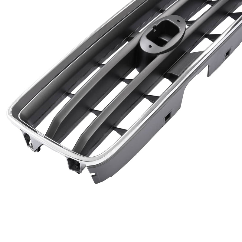 DURAFORCE Front Chrome Shell Grille with Gray Insert for Subaru Forester 2003-2005