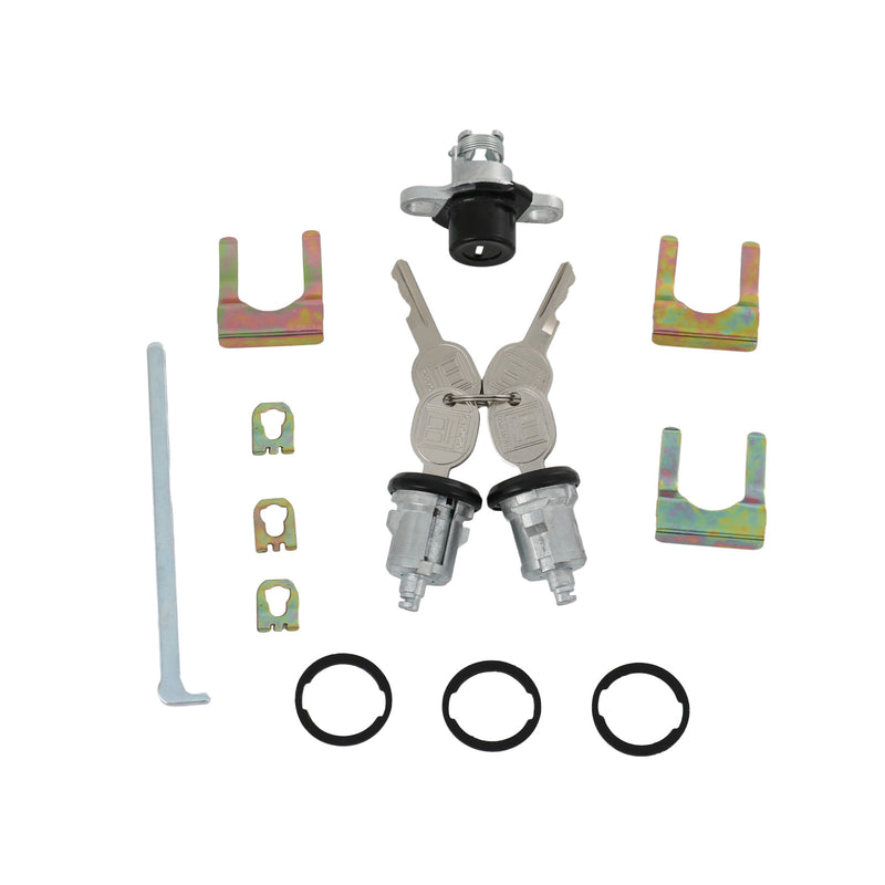 PY472 Black Doors & Hatch Lock Cylinder Set for 1993-2002 Camaro Firebird