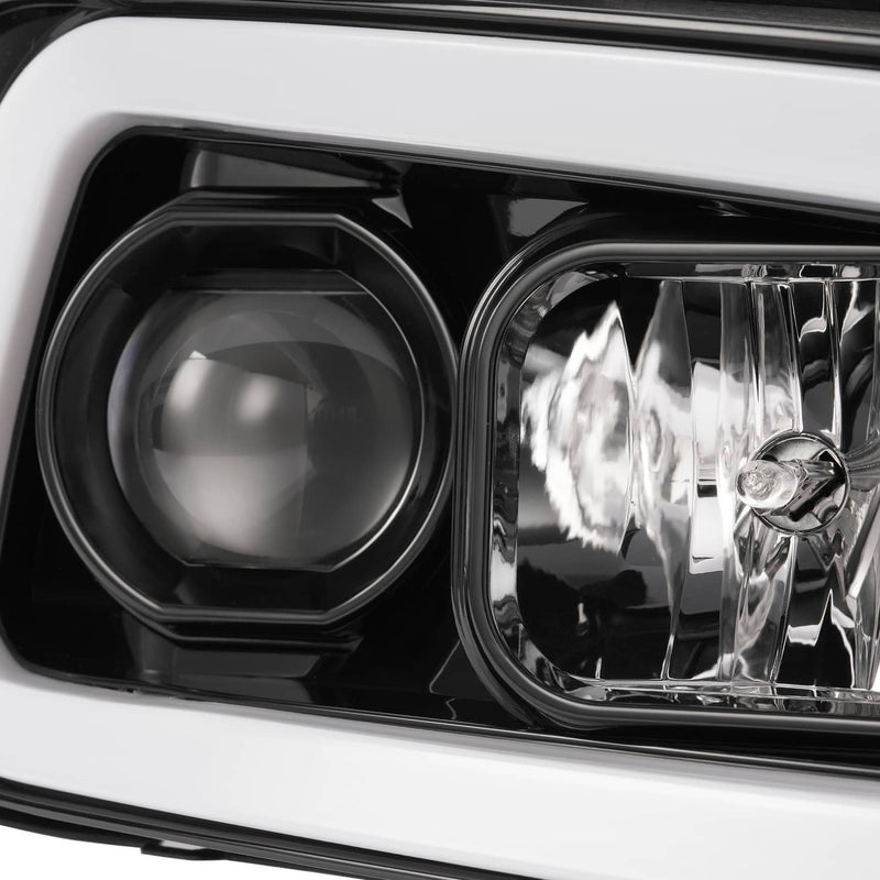 DURAFORCE DOT LED Tube Projector Headlights for Dodge Charger 2006-2010 Black