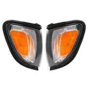 DURAFORCE White Headlights & Black Corner Light for Toyota Tacoma 2001 2002 2003 2004 4Pcs