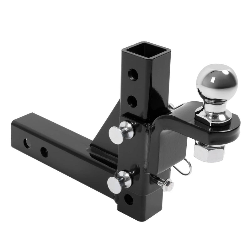 DURAFORCE 2" Receiver Trailer Hitch Ball Mount 9-1/2" Drop Tow Adjustable 7500lb