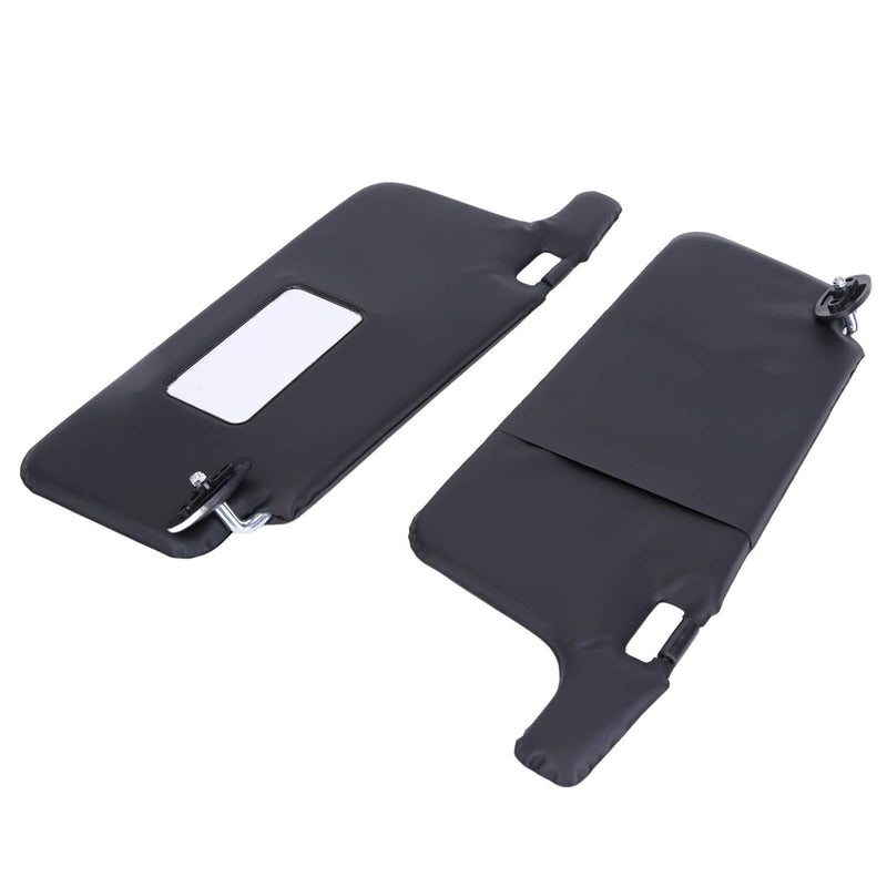 Black Sun Visors Left Driver & Right Passenger Set for Honda Civic 1996-2001