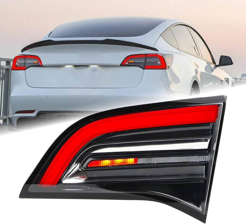 Passenger Inner Tail Light Brake Lamp Right for Tesla Model 3 Y 2021-2023 4PIN