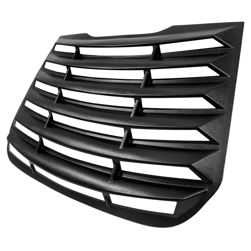 DURAFORCE Rear Window Louver Sun Shade Cover for Ford Fusion 2013-2020 Matte Black Tape