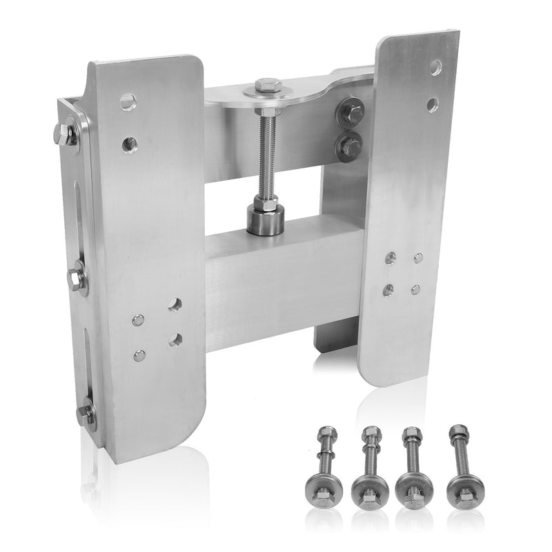 Adjustable 4'' Set Back Jack Plate Manual Power Lift for Outboard Boat Motor