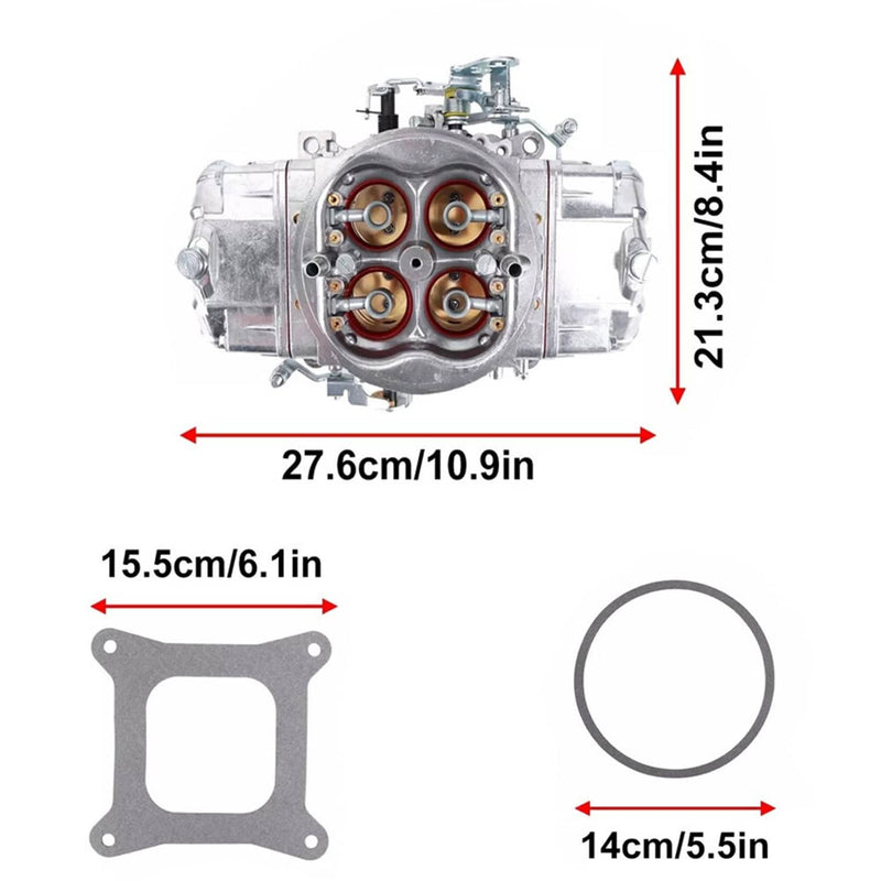BR-67199 650CFM Carb Fuel for Holley Quick Double Pumper Race Carburetor