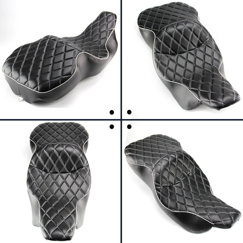 Seat Rider Driver Passenger 2Up Diamond for Harley Electra Glide 97-07
