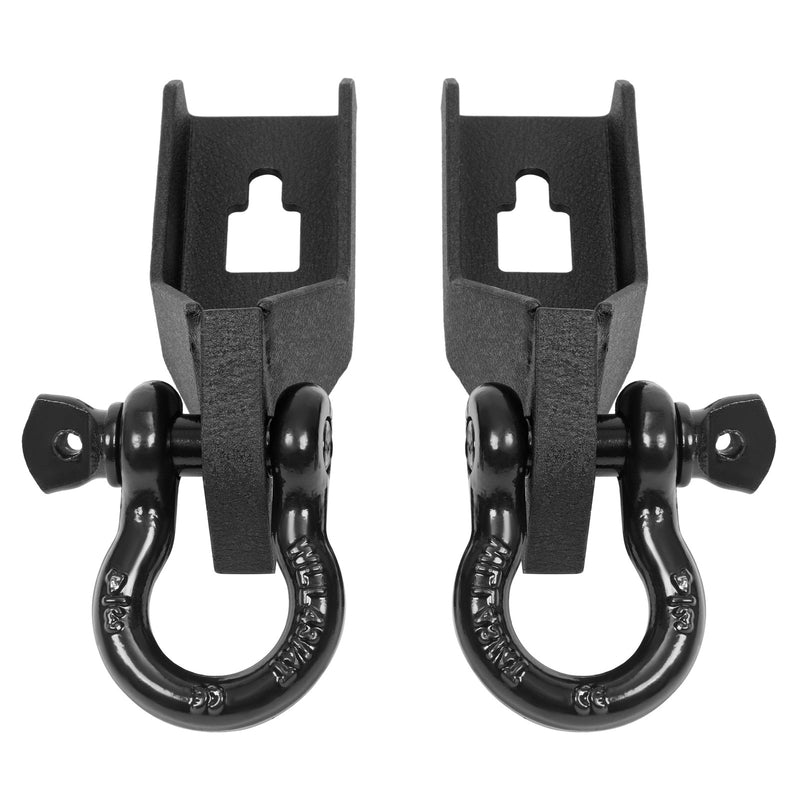Front Tow Hook Shackle Mount Kit Hardware for Ford F150 F-150 2009-2023 2 Pieces