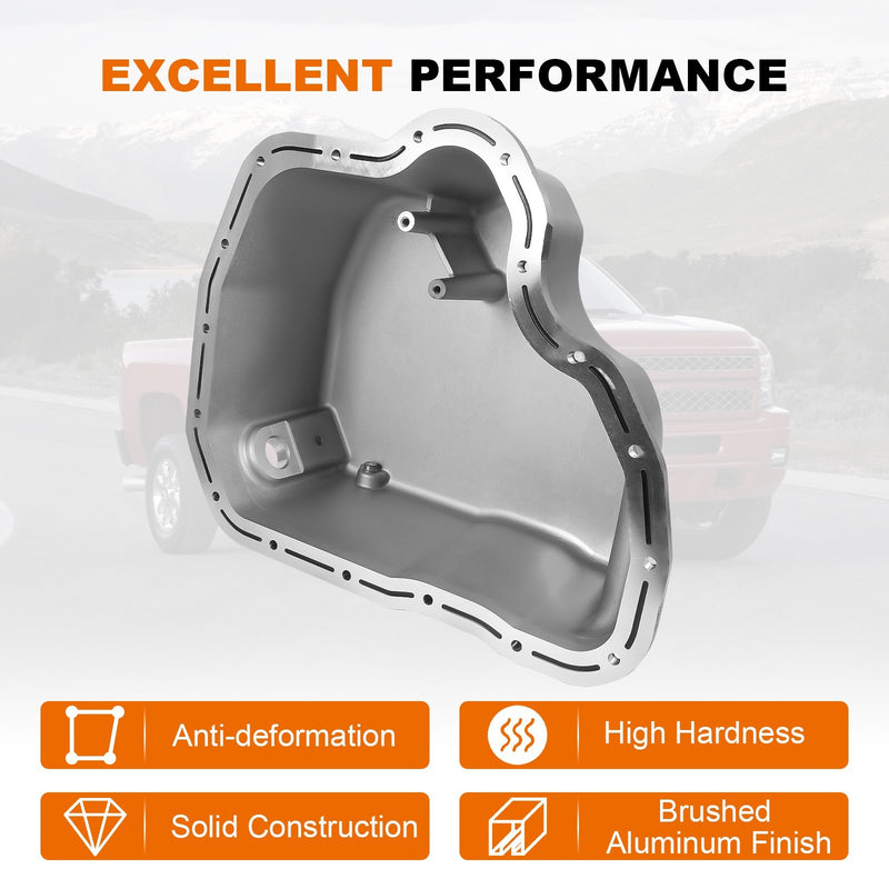 114052020 Oil Pan for Chevy GMC Duramax LB7 LLY LBZ LMM 6.6L 2001-2010 Black
