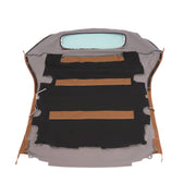 DURAFORCE Convertible Soft Top & Heated Glass Window for Toyota Solara 2004-2009 Brown