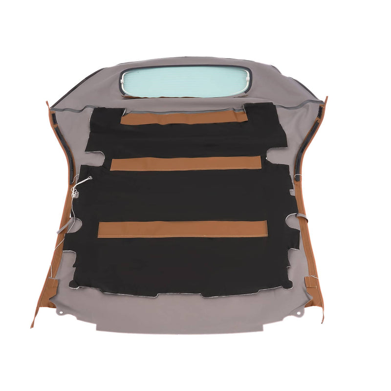 DURAFORCE Convertible Soft Top & Heated Glass Window for Toyota Solara 2004-2009 Brown