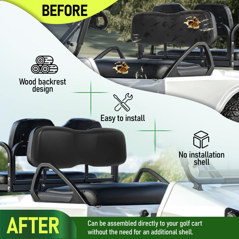 For Club Car DS 2001-2012 Front Seat Back Bottom Cushion Assembly Golf Cart