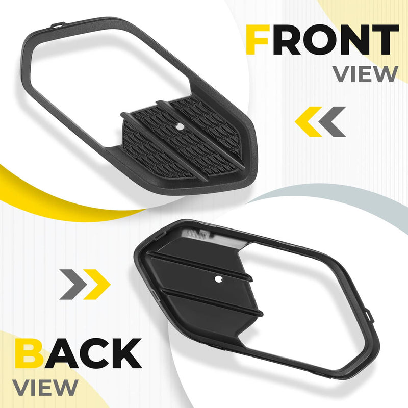 DURAFORCE Fog Light Bezel Lamp Cover for Ford Escape Kuga 2017-2019 Passenger Right Side