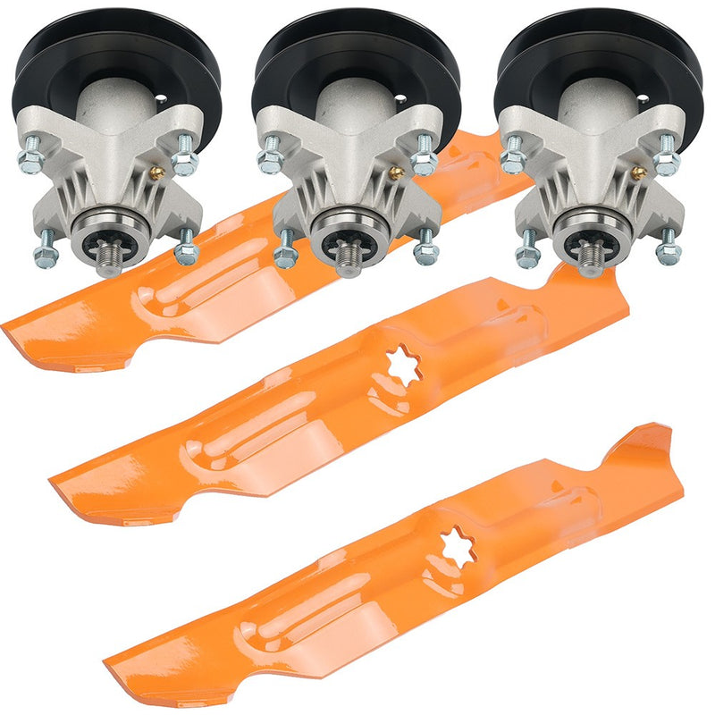618-04125 50 Inch Deck Spindle Blade Kit for Troy Bilt RZT 50 Mustang XP