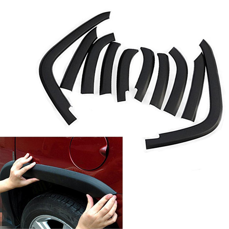 Wheels Fender Flares Cover Protector Molding for Jeep Compass 2011-2018 10PCS