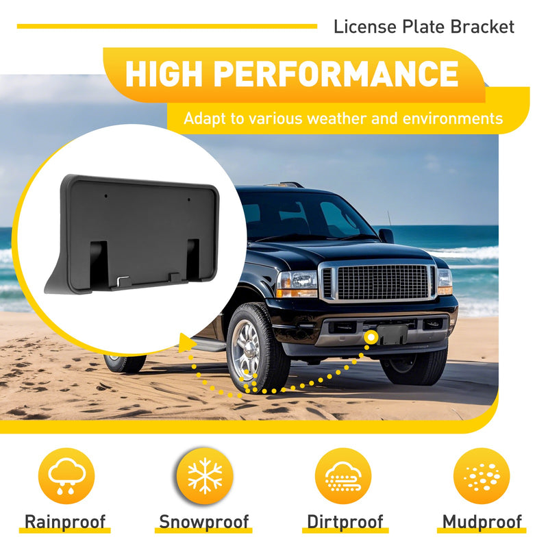 Front License Plate Mounting Bracket for Ford F250 F350 Super Duty 1999-2004